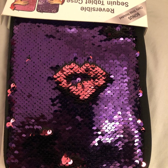 Sparkly Sequin Tablet Case or 8” Purse - Picture 2 of 7